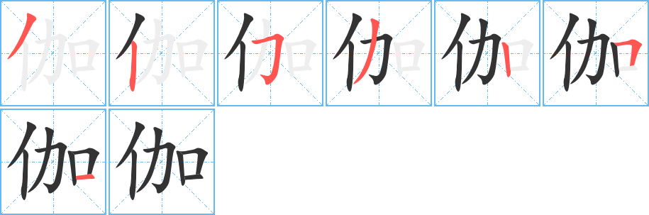 伽 伽