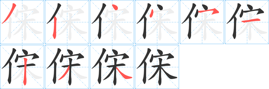 俕 俕