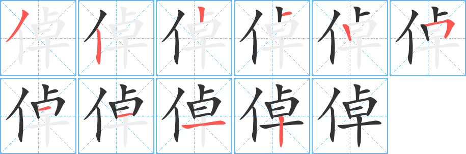 倬 倬