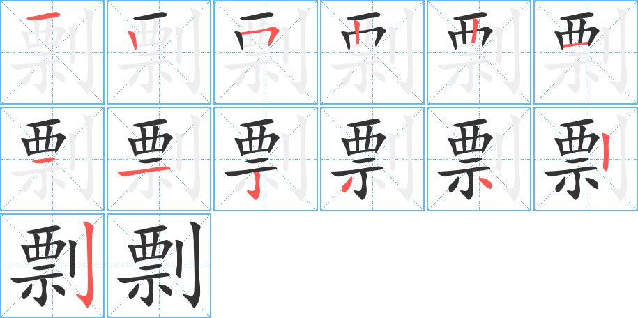剽 剽