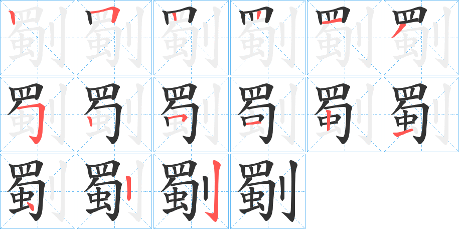 劅 劅