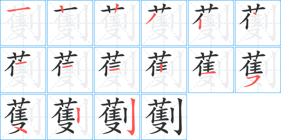 劐 劐