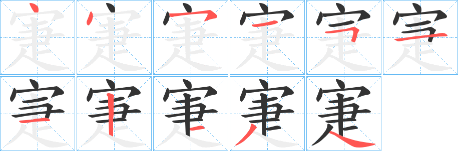 寁 寁