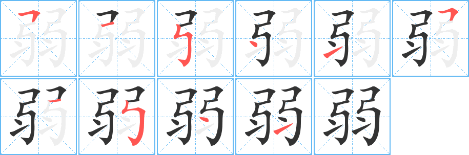 弱 弱