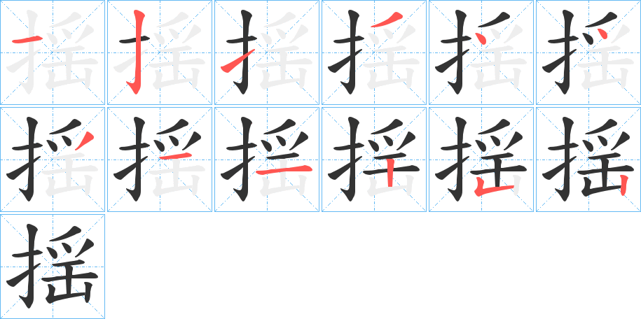 揺 揺