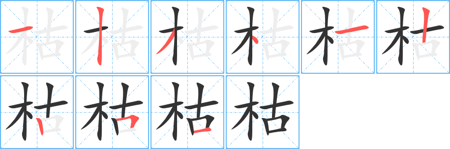 枯 枯