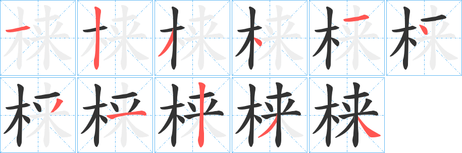 梾 梾
