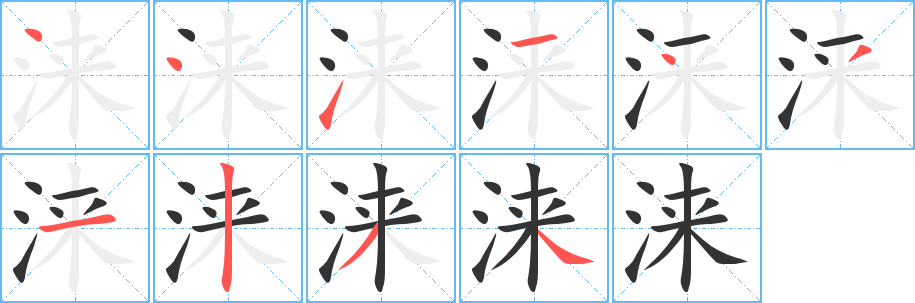 涞 涞