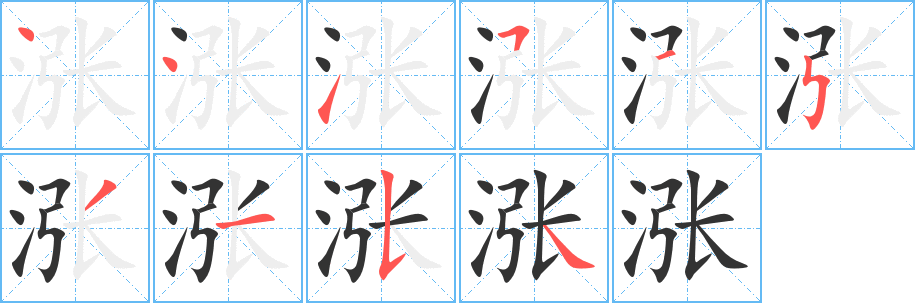 涨 涨