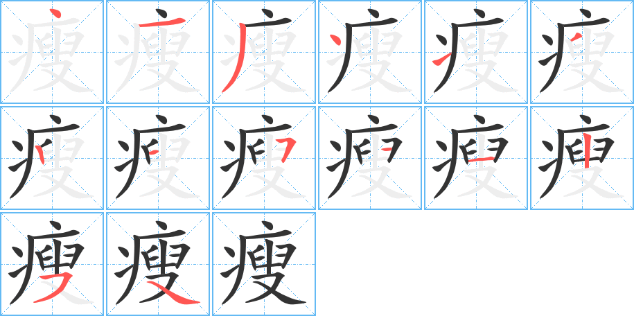 瘦 瘦