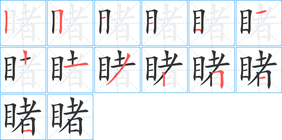 睹 睹