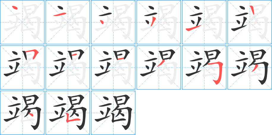 竭 竭