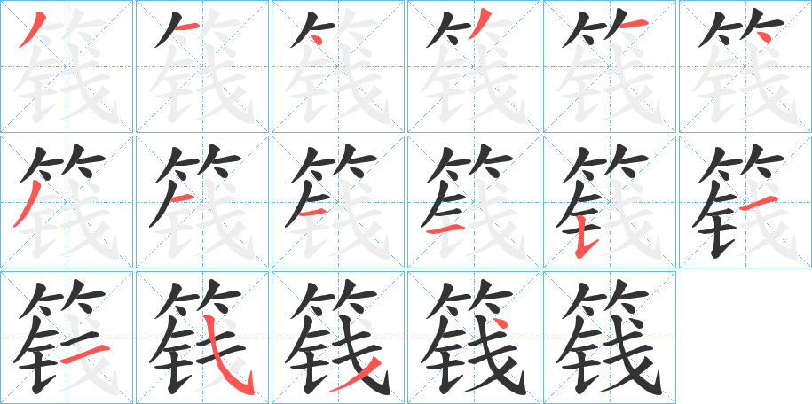 篯 篯