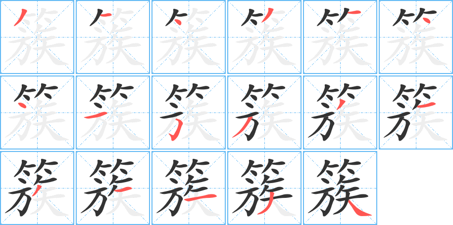 簇 簇