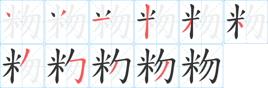 粅 粅