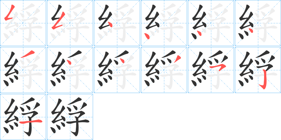 綒 綒