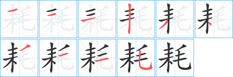 耗 耗