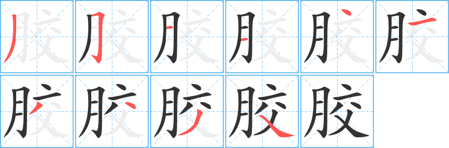 胶 胶