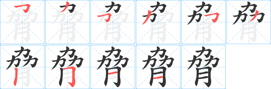 脅 脅