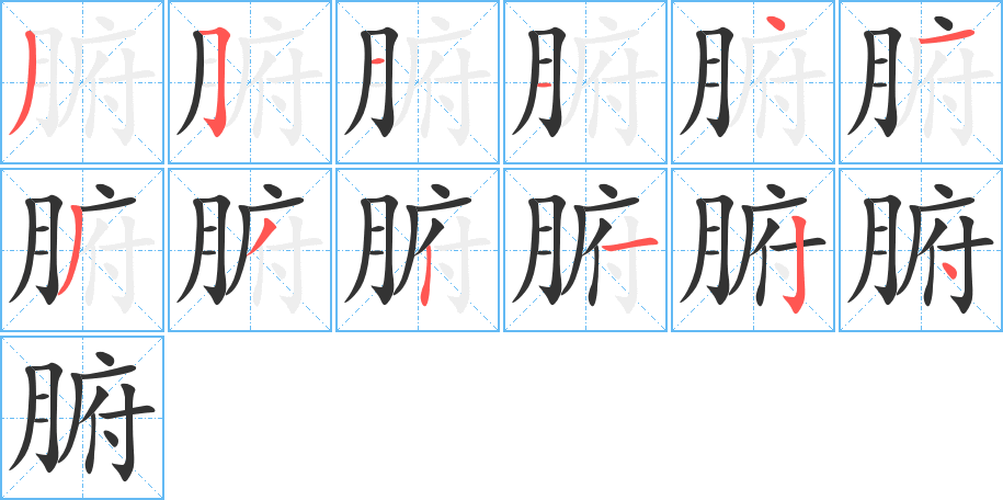 腑 腑