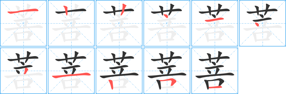 菩 菩