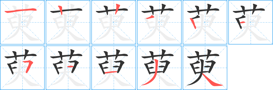 萸 萸