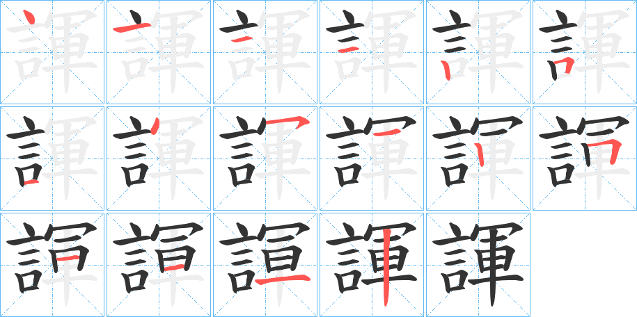 諢 諢