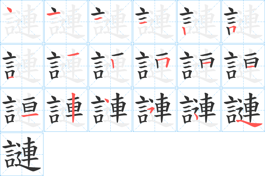 謰 謰