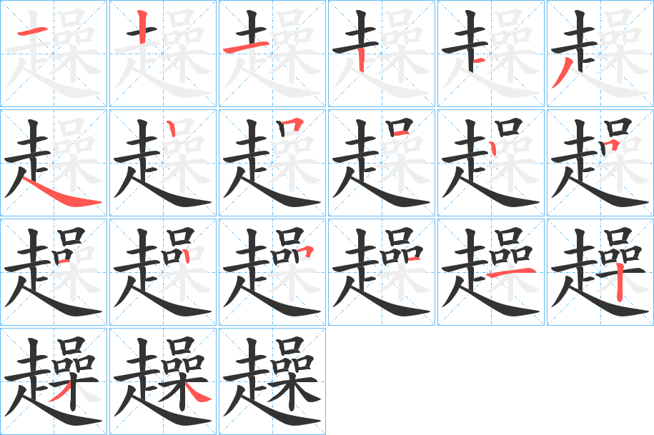 趮 趮