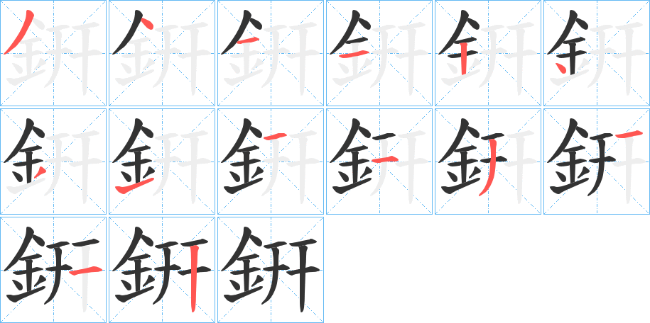 銒 銒