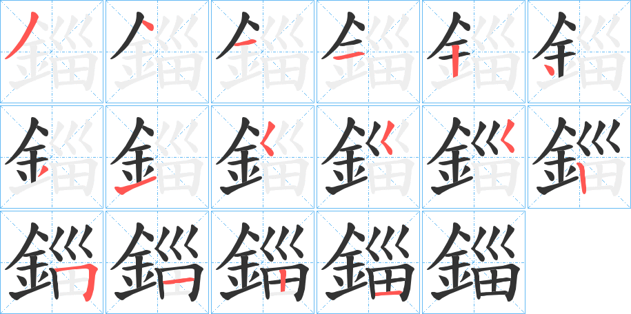 錙 錙