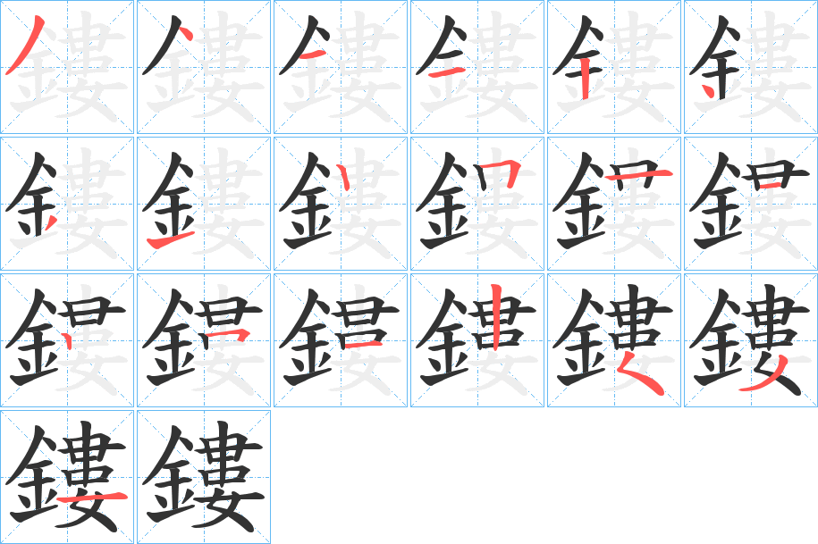 鏤 鏤