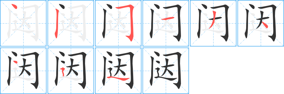 闼 闼