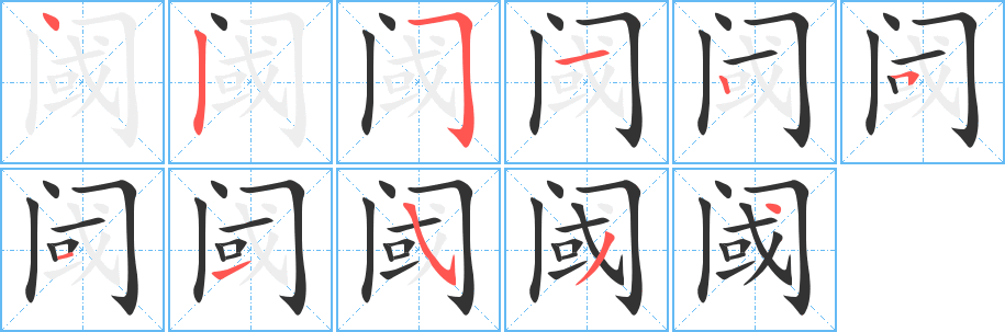 阈 阈
