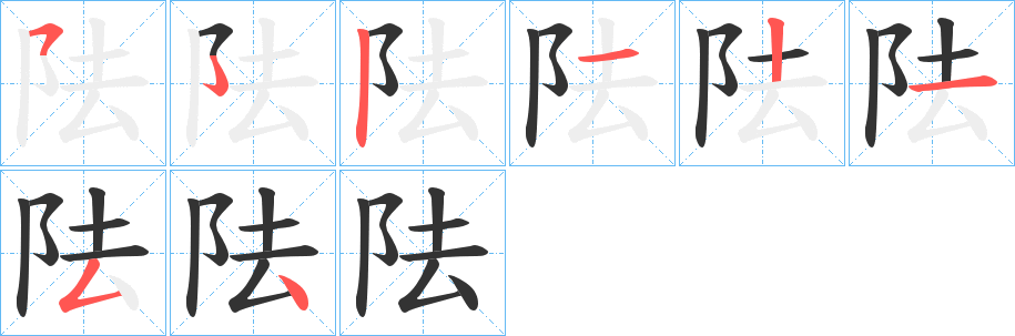 阹 阹