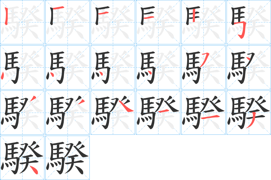 騤 騤