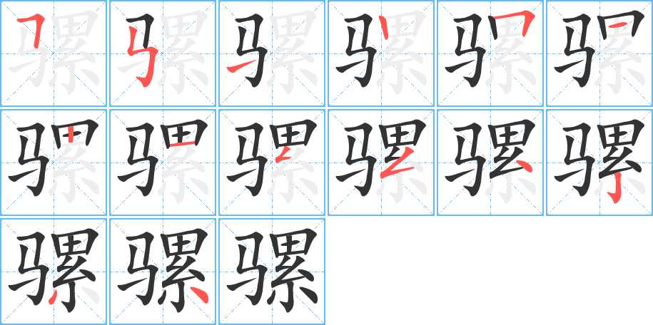 骡 骡